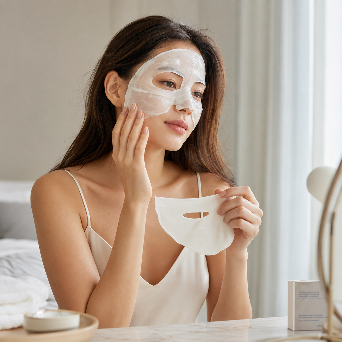 Cream Care Meets Sheet Mask.