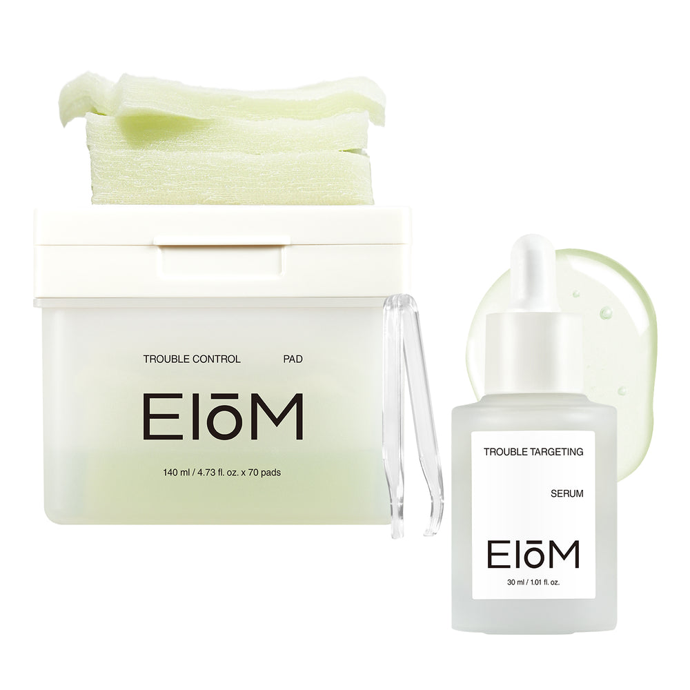 Korean Acne-prone skin daily care set - Targeting Serum & Control Pad