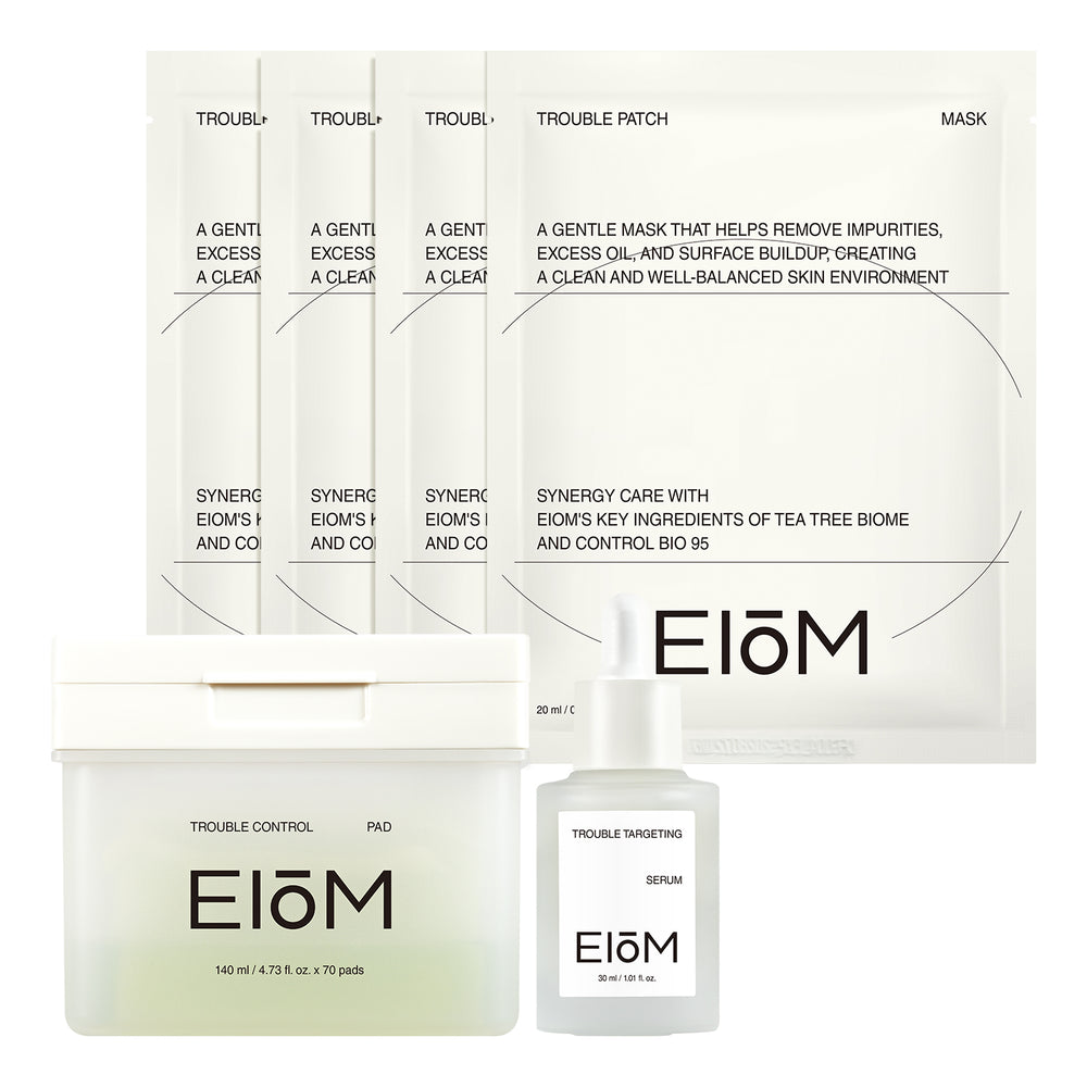 Korean Acne Skincare Trio Set - Targeting Serum & Control Pad & Patch Mask