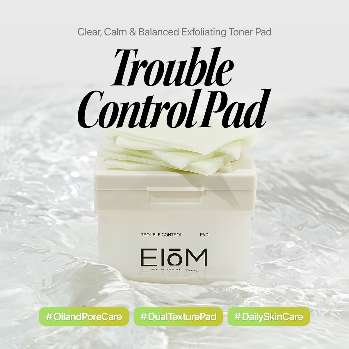 TroubleControlPad_Clear Calm Balanced Toner Pad