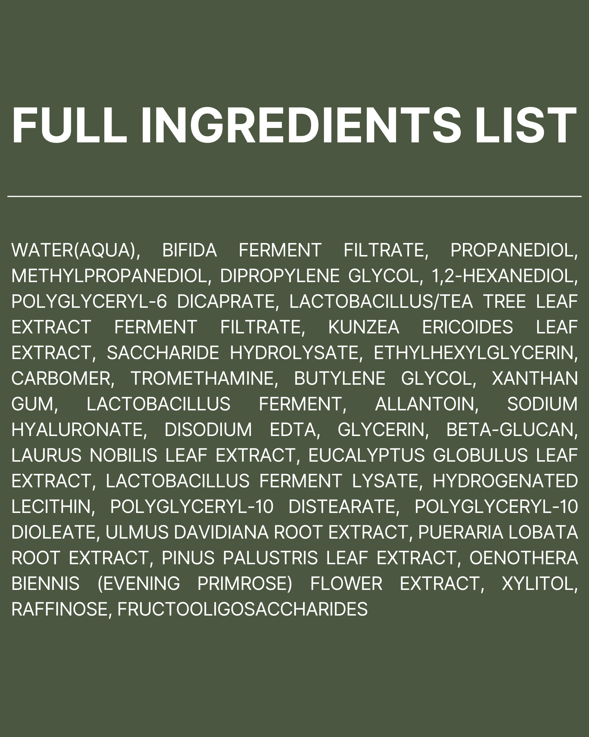 Trouble Patch Mask_Full Ingredients List