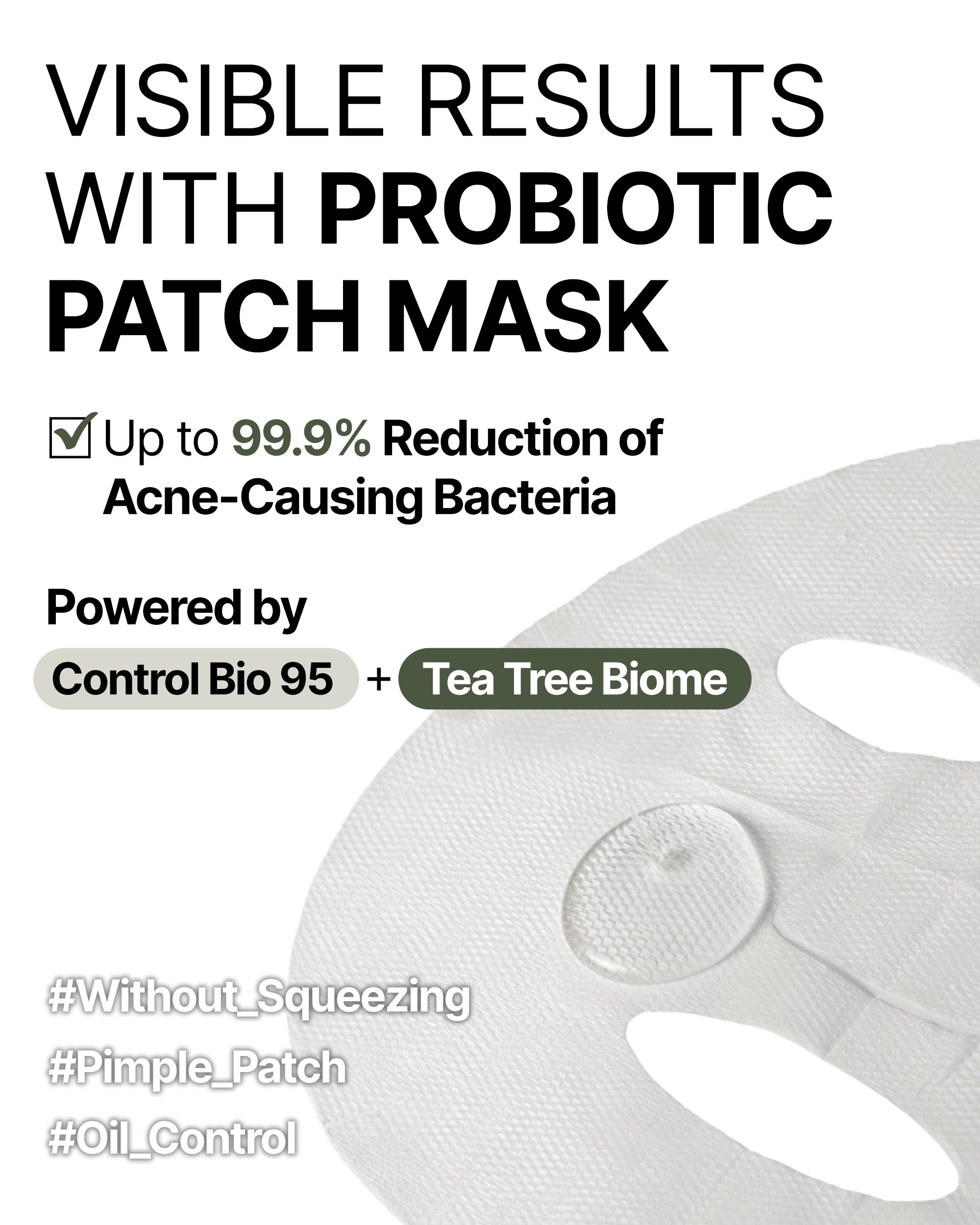 Trouble Patch Mask_Visible Results with probiotic patch mask